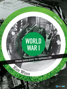 World War I: Sarajevo to Versailles (Student Book with 4 Access Codes)