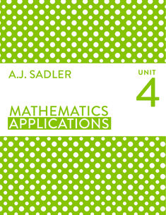 Sadler Mathematics Applications Unit 4