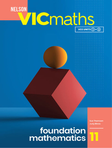 Nelson VICmaths 11 Foundation Mathematics, 1E