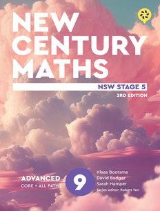 New Century Maths 9 Advanced, 3E - Supported by Nelson MindTap