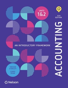 Accounting an Introductory Framework QCE Units 1 &amp; 2, 5E